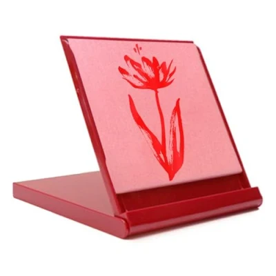 Immagine di Buddha Board Mini Nero 12x12 cm Plastica Spessa con Finitura Lucida Include Un Pennello e dodici Adesivi per Personalizzare Ecologico