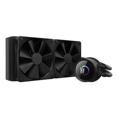Immagine di NZXT Kraken Elite 280 RGB Raffreddatore a liquido per CPU AIO Radiatore da mm Ventola F280 Core LCD IPS 2,72 personalizzabile LGA 1700, 1200/115X, 1851 AM5, AM4 Nero
