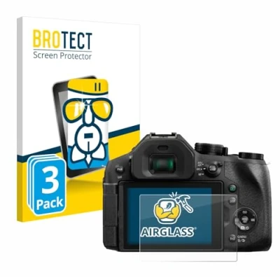 Immagine di brotect Pellicola Protettiva Vetro per Panasonic Lumix DMC FZ300 Protezione Schermo (3 Pezzi) [Durezza Estrema 9H, Chiaro]