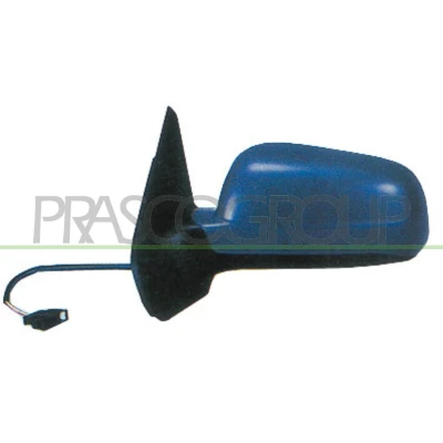 Immagine di Specchio retrovisore esterno Prasco VG0347314 Sx con la prima mano elettrico termico, regolabile dall&#039;interno, tonalità blu VOLKSWAGEN: Golf 4