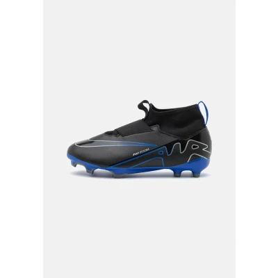 Immagine di Nike Performance JR ZOOM Mercurial 9 Academy FG/MG Unisex Scarpe da calcetto con tacchetti per bambini, Taglia: 38.5, Black/chrome/hyper royal