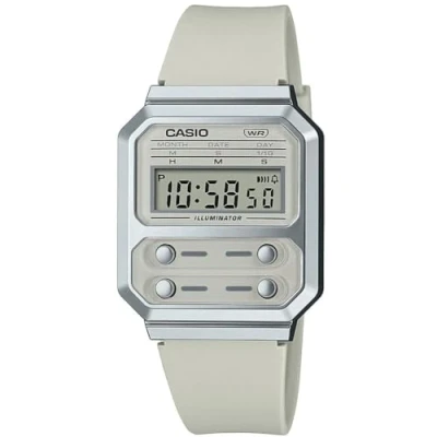 Immagine di Casio A100 Silicone Orologio digitale, Taglia: One Size, Ivory