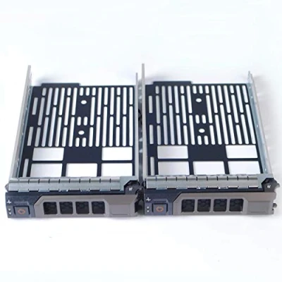 Immagine di Heretom 2 Pack 3,5 Pollici KG1CH 0KG1CH SAS/SATA Hard Drive Tray Caddy Vassoio slitta compatibile per Dell R410 R430 R510 R530 R630 R420 R720 R730 T330 T430 T630 MD1400