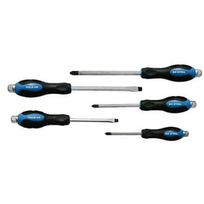 Immagine di SW Stahl S7892 Kit cacciavite 5 Plastica 6,0 mm, 8,0 PH1, PH2, PH3, 6, 8 Display (cartone)