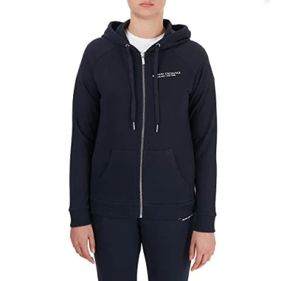 Immagine di Armani Exchange Felpa con zip, Donna, Taglia: XS, Navy