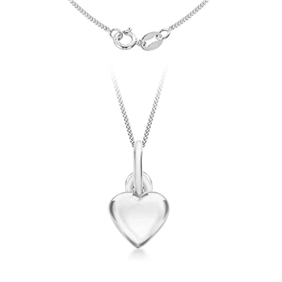 Immagine di Tuscany Silver Collana da donna con ciondolo a forma di cuore in argento 925, 46 cm