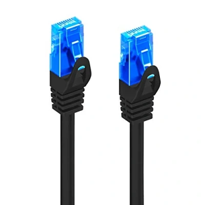 Immagine di Ewent EW 5U 030BL Cavo di Rete, Patch CAT 5e U/UTP, AWG 26/7, 2 Connettori RJ53, Nero, 3 m, 1 Pezzo