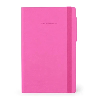 Immagine di Legami Taccuino a pagine bianche, Medium, 192 Pagine, Copertina in morbido PU, Carta certificata FSC®, avorio 90 g/m², Planner mensile, Rubrica, Segnalibro, 13x21 cm, Colore Yellow freesia