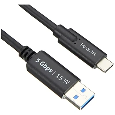 Immagine di PureLink Cavo da USB C a A, 3.1 Gen 1 con trasferimento dati 5 GB/s, nero, 1,50 m