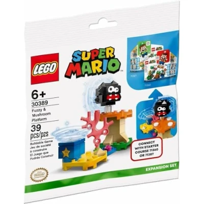 Immagine di LEGO 30389 Super Mario Polybeutel Set mit Plattform und Pilz