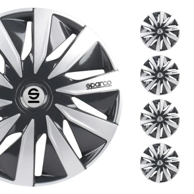 Immagine di SPARCO Lazio SPC1691GRSV Copricerchi 16Inch grigio/argento