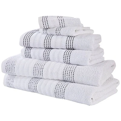 Immagine di Rapport Spa Set di Asciugamani, 100% Cotone Bianco