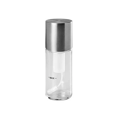 Immagine di Metaltex Pulvérisateur huile vinaigre 70 ml, Acier inoxydable, Unique, 20 x 3 cm Spray per Olio e aceto, Acciaio Inossidabile, Tinta Unita, 20x3x3