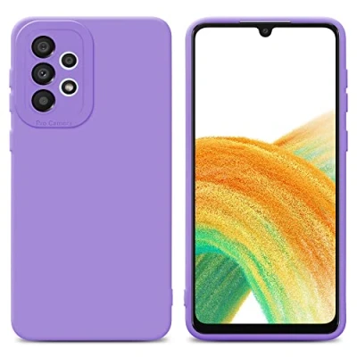Immagine di Cadorabo Custodia compatibile con Samsung Galaxy A32 4G in FLUID VIOLA CHIARO Coperchio protettivo silicone TPU flessibile