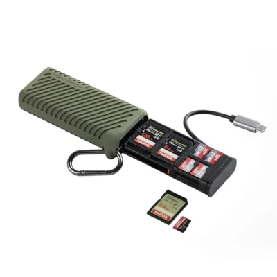 Immagine di PGYTECH CreateMate lettore di schede SD ad alta velocità USB 3.1 tipo C, memoria micro per fotografi professionisti, custodia SD/TF fotocamere, smartphone,