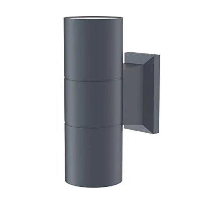 Immagine di MAYTONI DECORATIVE LIGHTING Moderna Applique, Lampada da parete Esterno, Cilindrica, 2 Luci, Up Down, Bidirezionale, Grigio, in Metallo, IP54, per x GU10 non incl