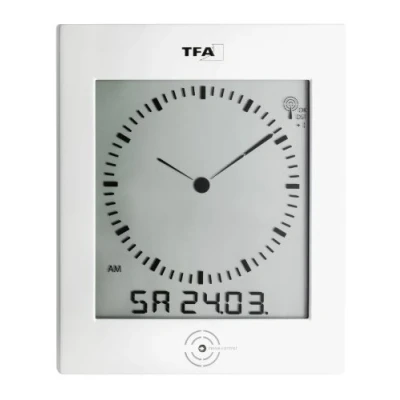 Immagine di TFA Dostmann 60.4506 Radiocontrollato Orologio da parete 220 mm x 265 31 Argento