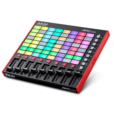 Immagine di Akai Professional APC Mini MK2 Controller MIDI pad USB per il lancio di clip con Ableton Live Lite, 64 RGB, modalità Drum and Note e MIDIMixer