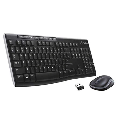 Immagine di Logitech MK270 Combo Tastiera e Mouse Wireless per Windows, Layout Scandinavo QWERTY Nero