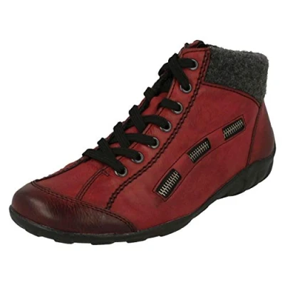 Immagine di Rieker L6543, Scarpe da Ginnastica Alte Donna, Rosso (Wine/Anthrazit), 42 EU