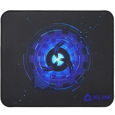 Immagine di KLIM Mousepad M Superficie Estesa Tappetino per Mouse da Gaming Medium Base in Gomma Antiscivolo Testurizzata ad Alta Precisione 320 x 270 4 mm Blu