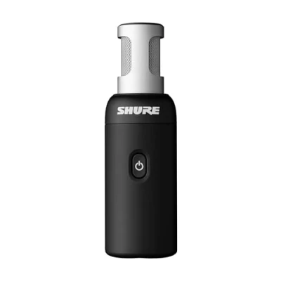 Immagine di Shure Microfono senza fili MoveMic 88+ Registratore audio professionale per film/registrazione di interviste, 4 modelli polari Compatibile con iOS/Android tramite l&#039;app MOTIV (MV88+W Z6)