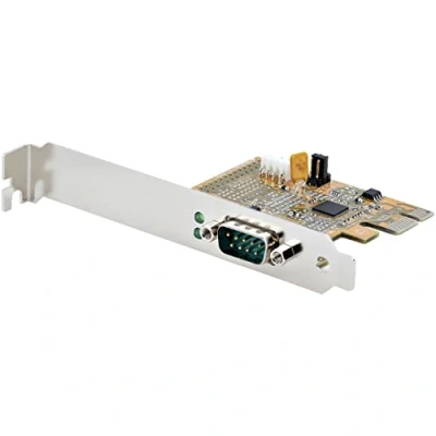 Immagine di StarTech.com Scheda seriale PCI Express a 1 porta; di interfaccia da PCIe RS232 (DB9), con 16C1050 UART ritenzione COM, Windows e Linux (11050 PC SERIAL CARD)