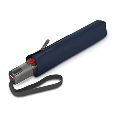 Immagine di Ombrello tascabile Knirps TS.200 Slim Medium Duomatic Uni Apertura/chiusura automatica A prova di tempesta Leggero Antivento Navy