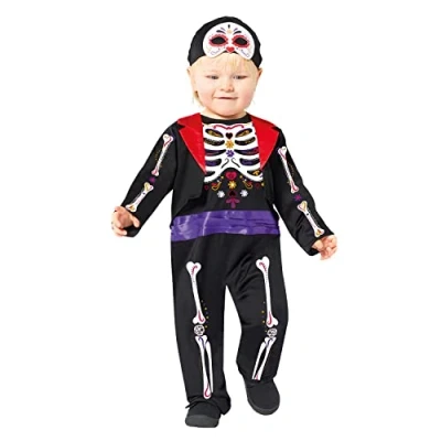 Immagine di amscan Costume da scheletro messicano DOTD per bambini (2 3 anni)