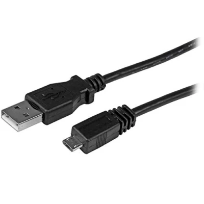 Immagine di StarTech.com UUSBHAUB2M Cavo di Sincronizzazione e Ricarica USB 2.0 a Micro USB, 2 m, Nero