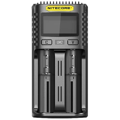 Immagine di Nitecore UM2 Caricatore Universale UMS2, 1500 mA, USB, Unisex, Nero, 152 x 73 40 cm