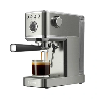 Immagine di EVVO Intensa 20S Macchina da caffè Espresso, Acciaio Inossidabile 18/8