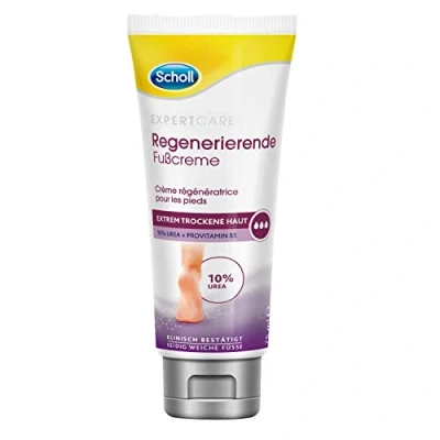Immagine di Scholl Expertcare Crema intensiva rigenerante per piedi con urea al 10% pelli molto secche e screpolate, provitamina B5, tollerabilità cutanea dermatologicamente testata, 75 ml