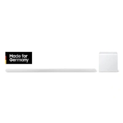 Immagine di Samsung Ultra Slim Soundbar HW S811GD Sistema surround Bianco Bluetooth®, Dolby Atmos®, WLAN, Fissaggio a parete, Comando vocale