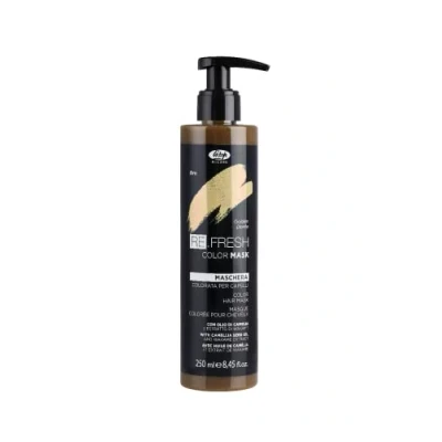 Immagine di Maschera condizionante colorata per la cura dei capelli e riaccendere o sfumare i biondi dorati Lisap ReFresh Mask GOLDEN
