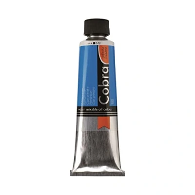 Immagine di COBRA Talens wassermischbare Ölfarben, 40 ml, 572 Primärzyan