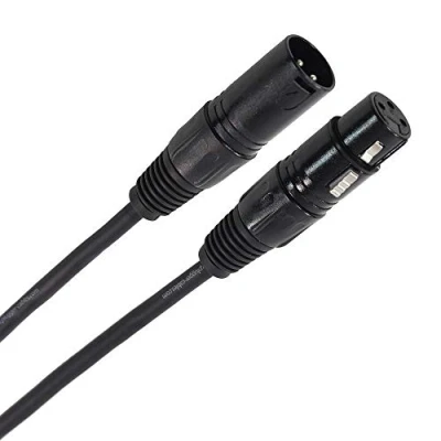 Immagine di Plugger Câble DMX XLR femelle 3b/mâle 3b 6m Noir