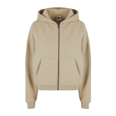 Immagine di Urban Classics BOXY Felpa con zip, Donna, Taglia: Large, Wetsand