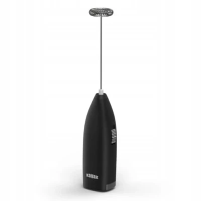 Immagine di XAVAX Schiumatore elettrico per latte (frusta latte, acciaio inossidabile, a batteria, elettrico, multifunzionale) colore nero