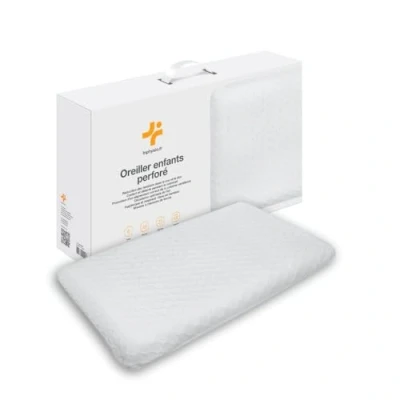Immagine di Inphysio® Cuscino per Bambini di 2 anni, Bambini, Piatto, Memory Foam, Neonati, Tessuto in Bambù, Ipoallergenico, 50 x 30 5,5 cm