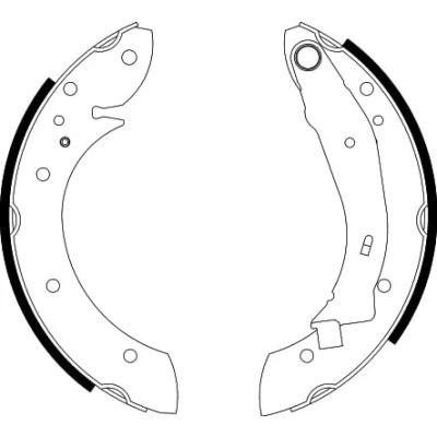Immagine di TEXTAR 91052900 Ganasce freno 228,6 42 con leva a mano CITROËN: Xsara Picasso, Berlingo / First I Van,
