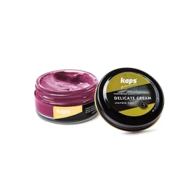 Immagine di Kaps Crema per la Cura delle Scarpe, Intensiva e Nutrimento Pelle, Delicate, 70 Colori (161 Magenta)