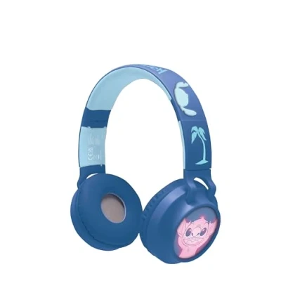 Immagine di Cuffie pieghevoli Bluetooth e leggere con cavo design 3D dell&#039;universo Stitch limitazione del volume