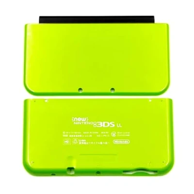 Immagine di Colore verde per New3DSLL Custodia extra A/E Face Shell Set, New3DS New 3DS XL LL 3DSXL 3DSLL New3DSXL console di gioco fai da te, piastra esterna superiore lime/piastre posteriori