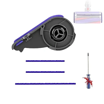 Immagine di Copertura per spazzola a rullo + 3 strisce morbide in peluche Dyson V6 V7 V8 V10 parti di ricambio