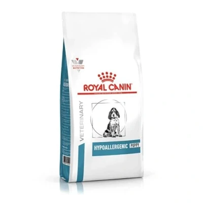 Immagine di Royal Canin Veterinary Hypoallergenic Puppy 1,5 kg Alimento dietetico completo per cuccioli Può contribuire a minimizzare il rischio di intolleranze ai nutrienti Con riso