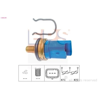 Immagine di EPS 1.830.293 Sensore Temperatura Refrigerante Made in Italy OE Equivalent Blu PEUGEOT: 206 Hatchback, 306 Station Wagon, Partner I Combispace