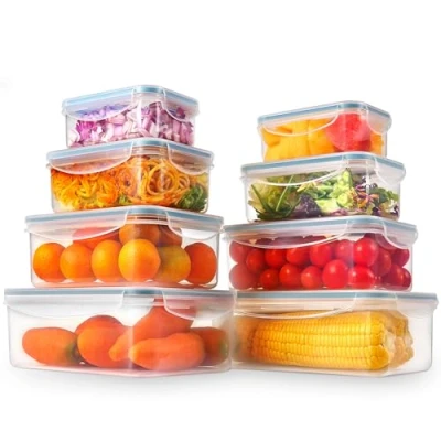 Immagine di YASHE Contenitori Ermetici per Alimenti, Set di 4 (3.7L), Contenitore Plastica con Coperchio, Senza BPA Cucina Organizer la Conservazione Pasta