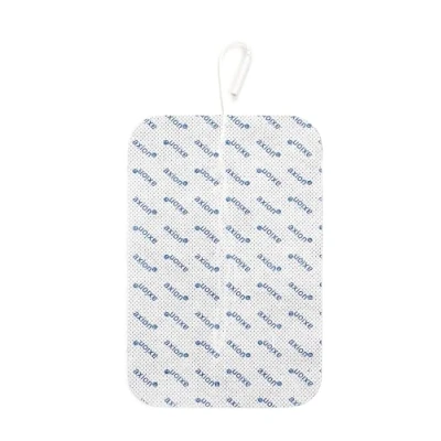 Immagine di axion 2 Grandi elettrodi Pads 18x11 cm per elettrostimolatori con attacco a cavetti da 2mm massaggio EMS e terapia del dolore TENS