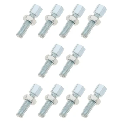 Immagine di OTOTEC 10PCS M6 x 20mm Cavo Farfalla Regolazione Bullone di Freno Vite Acceleratore con Dado per Bicicletta